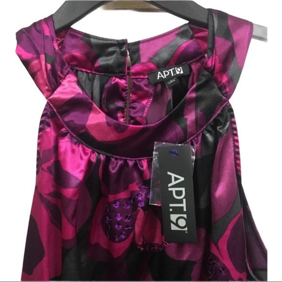 WS221 NWT Apt 9 Trendy Halter Top Blouse S - Picture 3 of 5